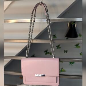 Michael Kors Light Pink Shoulder Bag with Chain Strap